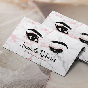 Cartão De Visita Piscar os olhos Olhos Lashes e Brows Beleza Salão