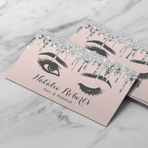 Cartão De Visita Piscar os olhos Olhos Lashes Maquiagem Artista Pra