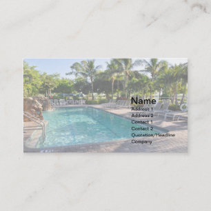 Cartão De Visita piscina de natação em grande escala