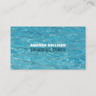 Cartão De Visita Piscina de natação, treinador de natação/instrutor