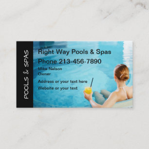 Cartão De Visita Piscina E Spas