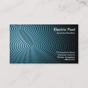Cartão De Visita Piscina Elétrica Azul 02
