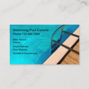 Cartão De Visita Piscina profissional de natação
