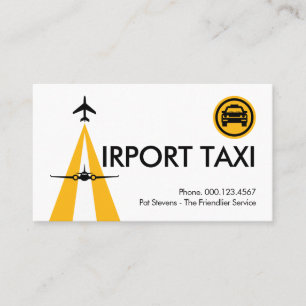 Cartão De Visita Pista do Aeroporto da Letra-A Criativa