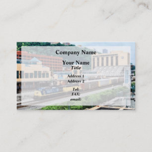 Cartão De Visita Pittsburgh PA - Trem Passando pela Station Square