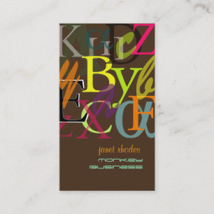 Cartão De Visita PixDezines ABC, alfa grego