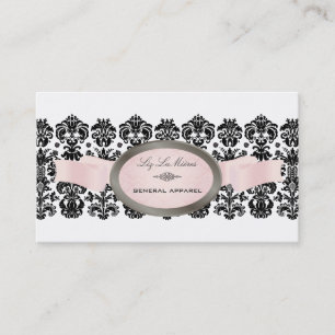 Cartão De Visita PixDezines Black, Isabella Lace Damask