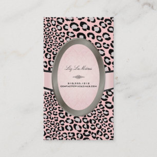 Cartão De Visita PixDezines Black, manchas brancas-leopardo