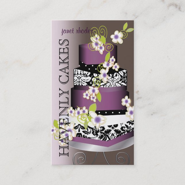 Cartão De Visita PixDezines Cake/Bakery/pâtisserie (Frente)