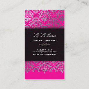 Cartão De Visita PixDezines Céline Damask