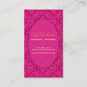 Cartão De Visita PixDezines Céline Damask