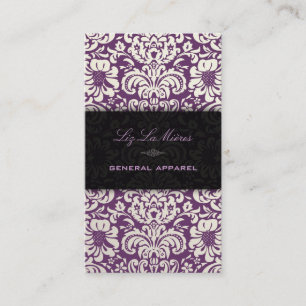 Cartão De Visita PixDezines Cream Fidora Vintage Damask