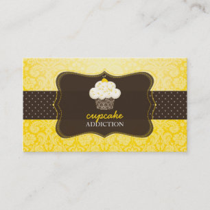 Cartão De Visita PixDezines, cupcake de limão/pâtisserie