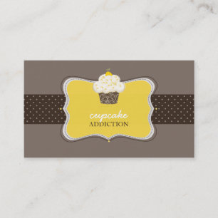Cartão De Visita PixDezines, cupcake de limão/pâtisserie