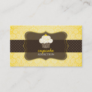 Cartão De Visita PixDezines, cupcake de limão/pâtisserie