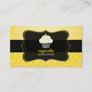 Cartão De Visita PixDezines, cupcake de limão/pâtisserie