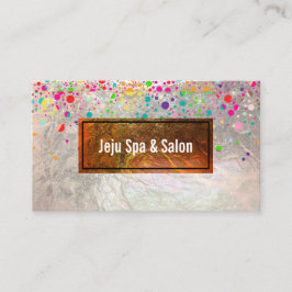 Cartão De Visita PixDezines deslumbrada/arco-íris/prata fina