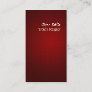 Cartão De Visita PixDezines faux linen crimson red