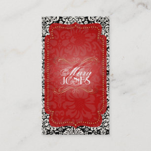 Cartão De Visita PixDezines Fidora Vintage Damask