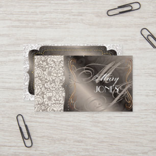 Cartão De Visita PixDezines Fidora Vintage Damask