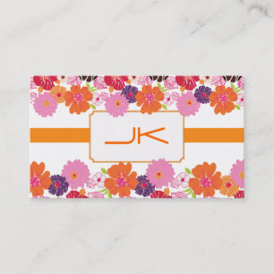 Cartão De Visita PixDezines Floral ~ Alegre