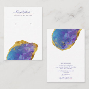 Cartão De Visita PixDezines H2 Quartz Crystal Ombre Blue Purple
