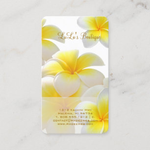Cartão De Visita PixDezines Havaí Plumeria