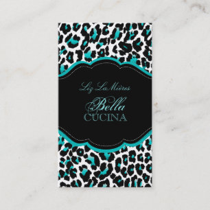 Cartão De Visita PixDezines impressão/teal+preto