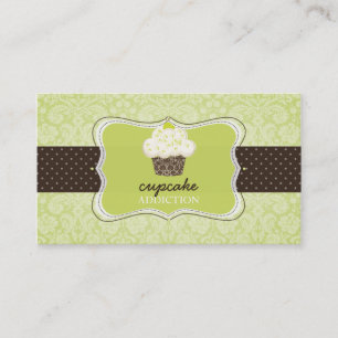Cartão De Visita PixDezines Keylime cupcake/pâtisserie