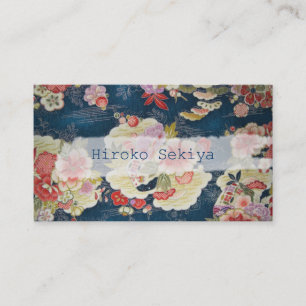 Cartão De Visita PixDezines kimono/chirimen falso/orleanas