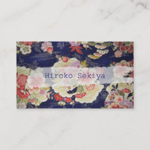 Cartão De Visita PixDezines kimono/quirimen faux/orleanders
