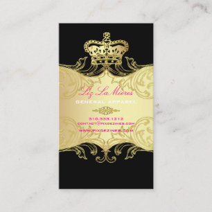Cartão De Visita PixDezines MARIE ANTOINETTE em Ouro