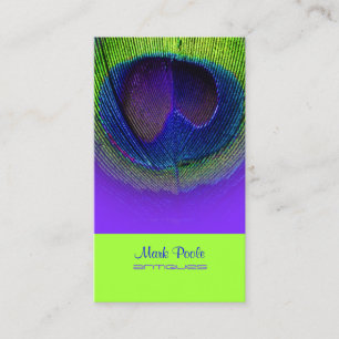 Cartão De Visita PixDezines Peacock eye/púrpura+cobalto+néon verde