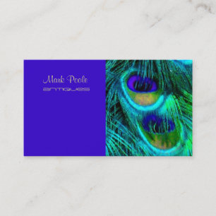 Cartão De Visita PixDezines Psychedelic Peacock, Personalize-O!