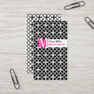 Cartão De Visita PixDezines retro clovers/cores escuras em um snap.