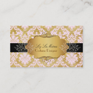 Cartão De Visita PixDezines vintage la paloma damask