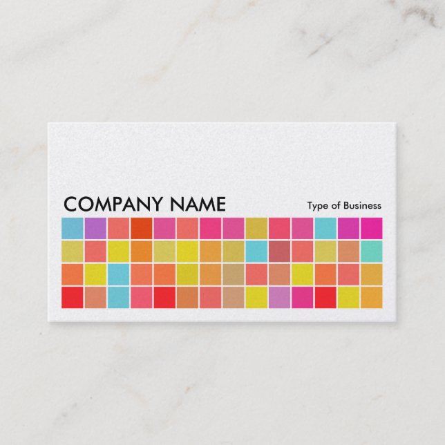 Cartão De Visita Pixel Motif v2 01 - Placa Platinum (Frente)