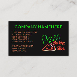 Cartão De Visita Pizza
