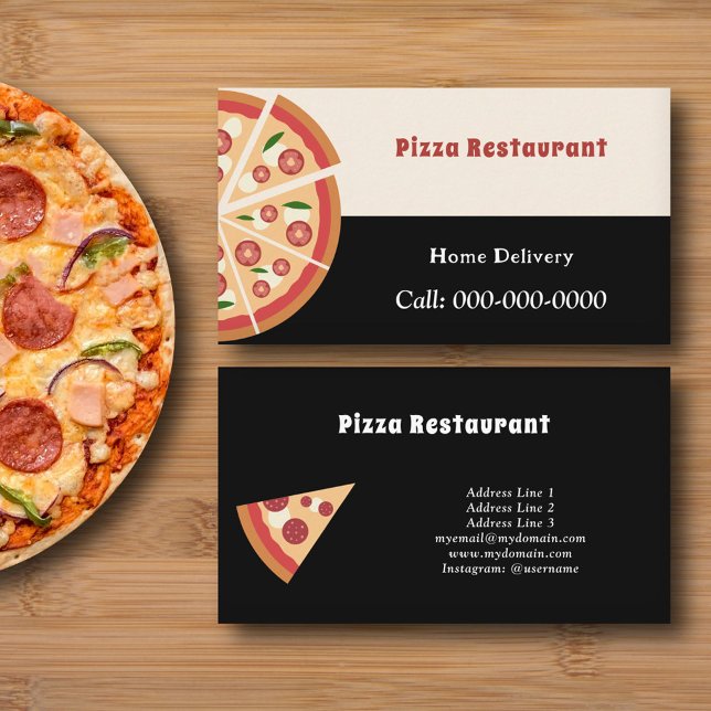 Cartão De Visita Pizza (Pizza Business Card)