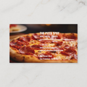 Cartão De Visita Pizza Pepperoni