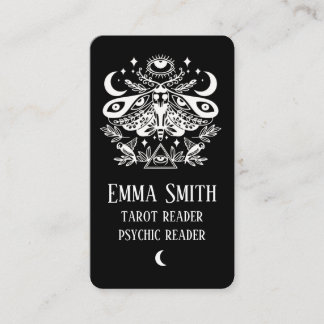 Cartão De Visita Placa comercial Celestial Luna Moth