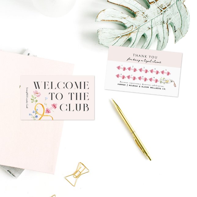 Cartão De Visita Placa de aperto de fidelidade da malhação com Dumb (Criador carregado)