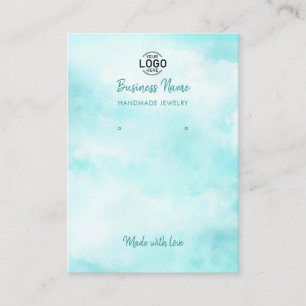 Cartão De Visita Placa de Apresentação das Nuvens do Céu Azul Moder