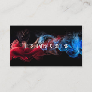 Cartão De Visita Placa de aquecimento e CA   Código Qr