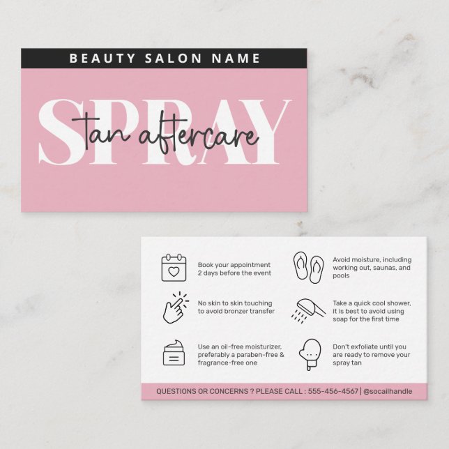 Cartão De Visita Placa de Aterrissagem de Tensão Moderna Editável (Frente/Verso)