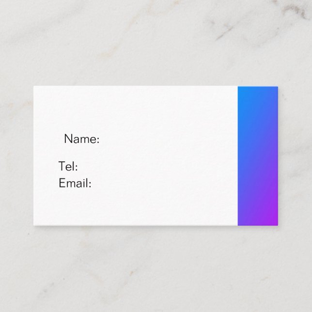 Cartão De Visita Placa de barramento púrpura básica (Frente)