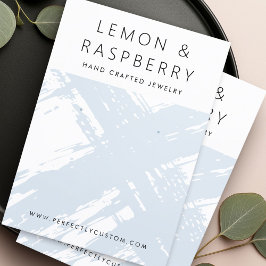 Cartão De Visita Placa de brinco de pincéis azuis e poeirentos mode