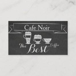 Cartão De Visita Placa de café com Bar Pub Vintage Chalk do Elegant