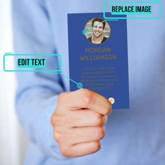 Cartão De Visita Placa de chamada pessoal para Casais (This design has photos of each partner on opposite sides of the card. )