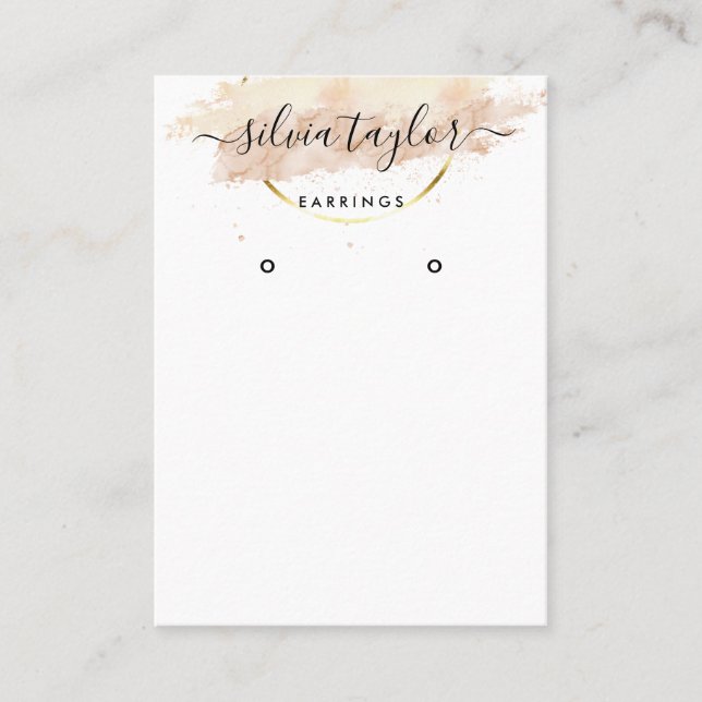 Cartão De Visita Placa de exibição de arte caligráfica (Frente)